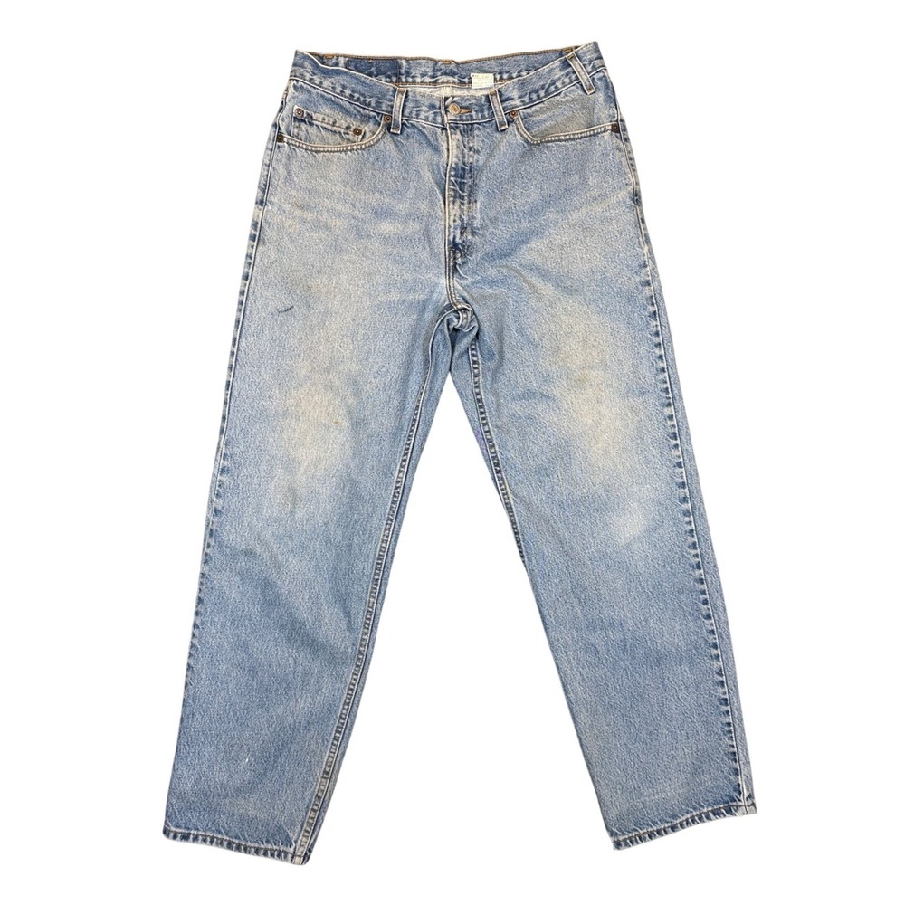 Levi's 550 Relaxed Straight Leg Jeans Mens W34 L30 Light Wash Cotton Denim